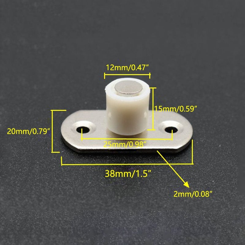 DEEKOUDT 4 Piece Sliding Barn Door Nylon Guide Wheel, Floor Guide Roller Bracket for Furniture Hardware, Moving and Aluminium Doors - Image 2